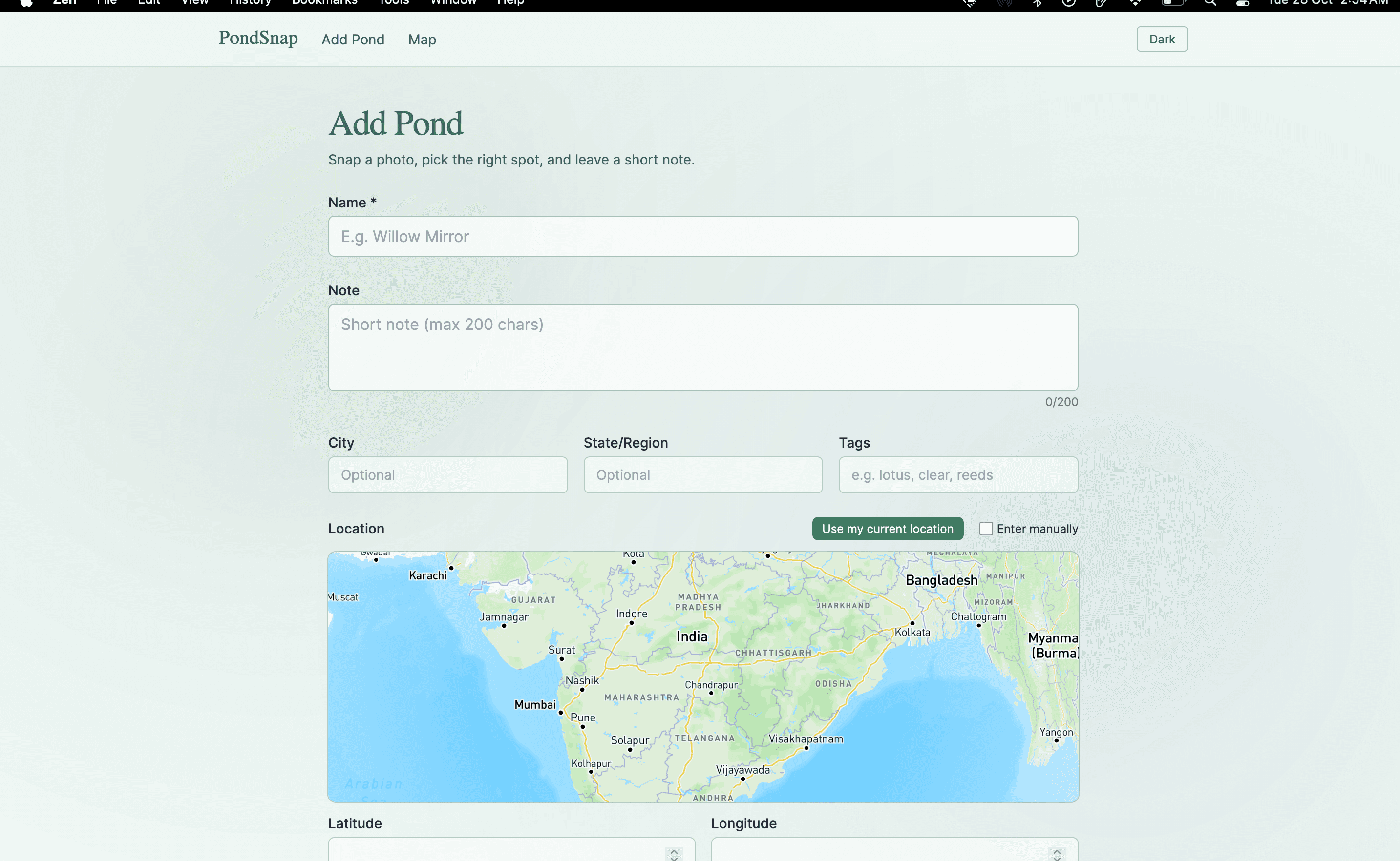 PondSnap Database Platform